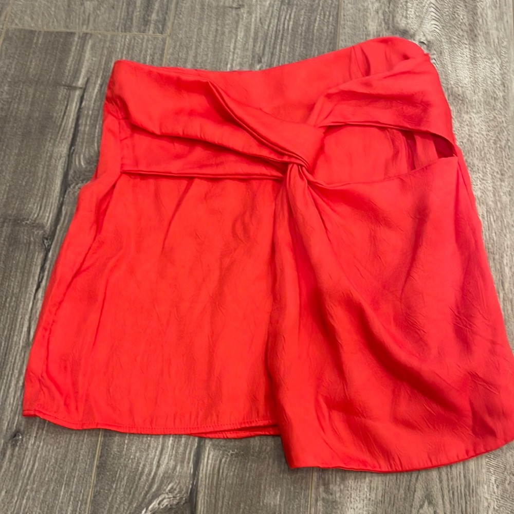 ZARA red skirt